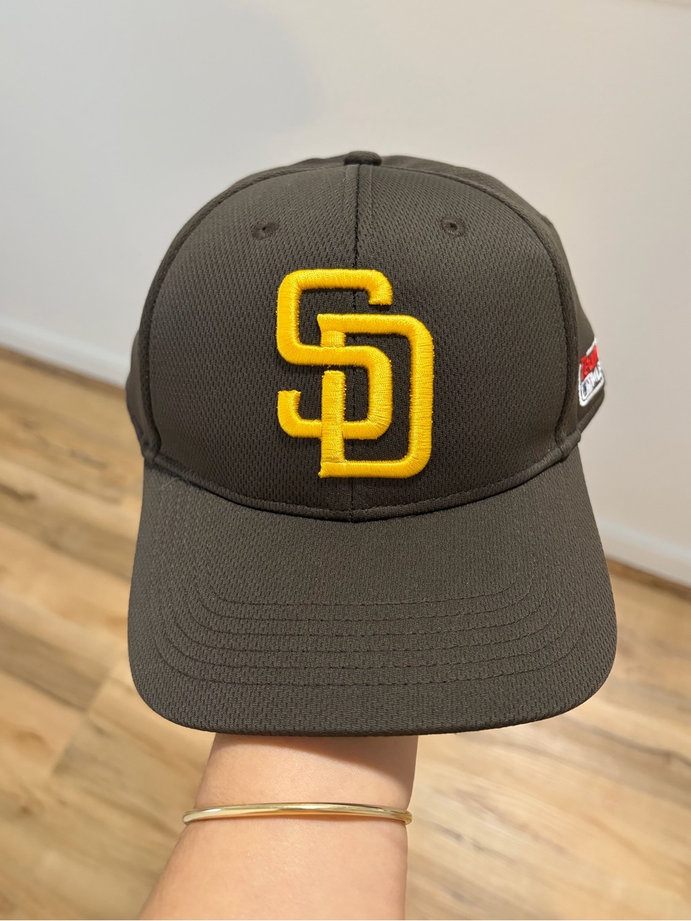 MLB Brown and Yellow San Diego Padres Cap - Brim Interior View